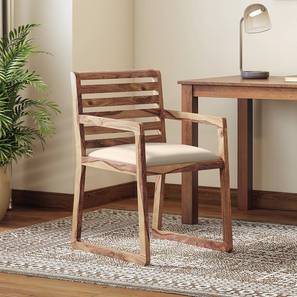 Multipurpose Study Chair Design Hawley Study Chair (Teak Finish, Macadamia Brown)
