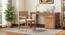 Hawley Study Chair (Teak Finish, Macadamia Brown) by Urban Ladder - Side View - 