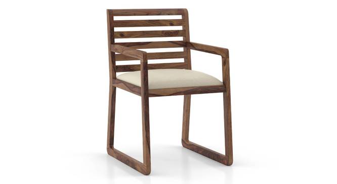 Hawley Study Chair (Teak Finish, Macadamia Brown) by Urban Ladder - Storage Image - 