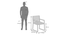 Hawley Study Chair (Teak Finish, Macadamia Brown) by Urban Ladder - Dimension - 