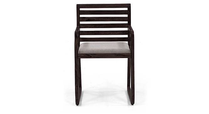 Hawley Study Chair (Mahogany Finish, Macadamia Brown) by Urban Ladder - Side View - 