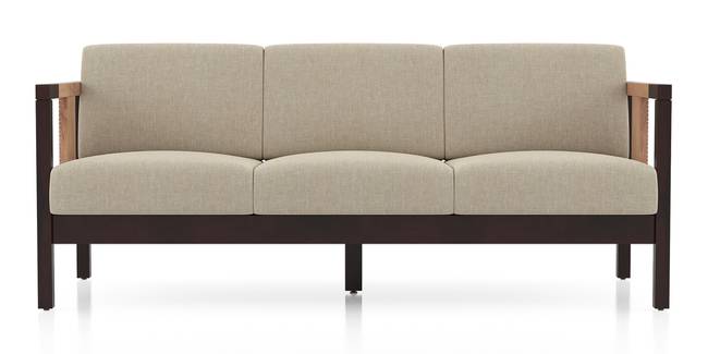 Cairo Wooden Sofa (Macadamia Brown) (1-seater Custom Set - Sofas, None Standard Set - Sofas, Macadamia Brown, Regular Sofa Size, Regular Sofa Type, Solid_Wood Sofa Material)