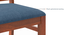Atlas Dining Chairs Set of 2 (HONEY Finish, Baltic Blue) by Urban Ladder - - 