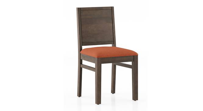 Atlas Dining Chairs Set of 2 (Burnt Orange, Danish Walnut Finish) by Urban Ladder - - 