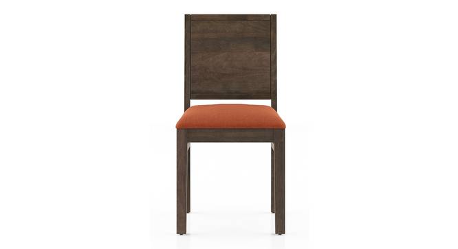 Atlas Dining Chairs Set of 2 (Burnt Orange, Danish Walnut Finish) by Urban Ladder - - 