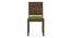 Atlas Dining Chairs Set of 2 (Avocado Green, Danish Walnut Finish) by Urban Ladder - - 