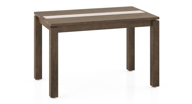Atlas Crest Solid Wood 4 Seater Dining Table In Honey Finish (Four Seater, Danish Walnut Finish) by Urban Ladder - Side View - 