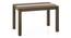 Atlas Crest Solid Wood 4 Seater Dining Table In Honey Finish (Four Seater, Danish Walnut Finish) by Urban Ladder - Side View - 