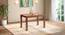 Atlas Crest Solid Wood 4 Seater Dining Table In Honey Finish (Four Seater, HONEY Finish) by Urban Ladder - Front View - 1003234