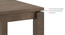 Atlas Solid Wood 4 Seater Dining Table With Reed Dining Chairs Set (Macadamia Brown Hopsack Weave, Danish Walnut Finish, 4 No of Chairs, 6 Table Seating Capacity) by Urban Ladder - Zoomed Image - 