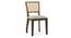 Atlas Solid Wood 4 Seater Dining Table With Reed Dining Chairs Set (Macadamia Brown Hopsack Weave, Danish Walnut Finish, 4 No of Chairs, 6 Table Seating Capacity) by Urban Ladder - Close View - 