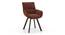 Atlas Solid Wood 6 Seater Dining Table With Bren Swivel Dining Chairs Set (Danish Walnut Finish, Auburn, 6 No of Chairs, 6 Table Seating Capacity) by Urban Ladder - - 