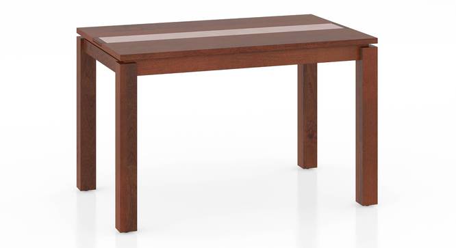 Atlas Crest Storage Solid Wood 4 Seater Dining Table In Honey Finish with Atlas Dining chairs Set (HONEY Finish, Baltic Blue, 4 No of Chairs, 4 Table Seating Capacity) by Urban Ladder - - 1003494