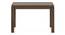 Atlas Crest Solid Wood 4 Seater Dining Table In Danish Walnut Finish With Reed Dining Chairs Set (Night Blue Velvet, Danish Walnut Finish, 4 No of Chairs, 4 Table Seating Capacity) by Urban Ladder - - 1003498