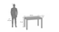 Atlas Crest Solid Wood 4 Seater Dining Table In Danish Walnut Finish With Atlas Dining chair Set (Wheat Brown, Danish Walnut Finish, 4 No of Chairs, 6 Table Seating Capacity) by Urban Ladder - Dimension - 1003590
