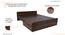 Mateo Storage Bed (Queen Bed Size, 2 Drawer Configuration, Drawer & Box Storage Type, Columbian Walnut Finish) by Urban Ladder - - 