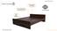 Marisol Non Storage Bed (Queen Bed Size, Columbian Walnut Finish) by Urban Ladder - - 