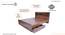 Merkel Engineered Wood Drawer Storage Bed (Queen Bed Size, Drawer Storage Type, Columbian Walnut Finish) by Urban Ladder - - 