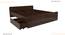 Mateo Storage Bed (Queen Bed Size, 2 Drawer Configuration, Drawer & Box Storage Type, Columbian Walnut Finish) by Urban Ladder - - 