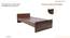 Marisol Non Storage Bed (Single Bed Size, Columbian Walnut Finish) by Urban Ladder - - 