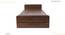 Marisol Non Storage Bed (Single Bed Size, Columbian Walnut Finish) by Urban Ladder - - 