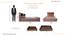 Marlene Engineered Wood Storage Bed (Queen Bed Size, Drawer Storage Type, Columbian Walnut Finish) by Urban Ladder - Dimension - 1003742
