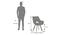 Atlas Crest Storage Solid Wood 6 Seater Dining Table In Honey Finish with set of 6 Casey Swivel Dining Chair in Dual Tone (DUAL TONE, HONEY Finish, 6 No of Chairs, 6 Table Seating Capacity) by Urban Ladder - Dimension - 1003925