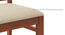 Atlas Crest Storage Solid Wood 4 Seater Dining Table In Honey Finish with Atlas Dining chairs Set (Burnt Orange, HONEY Finish, 4 No of Chairs, 4 Table Seating Capacity) by Urban Ladder - - 