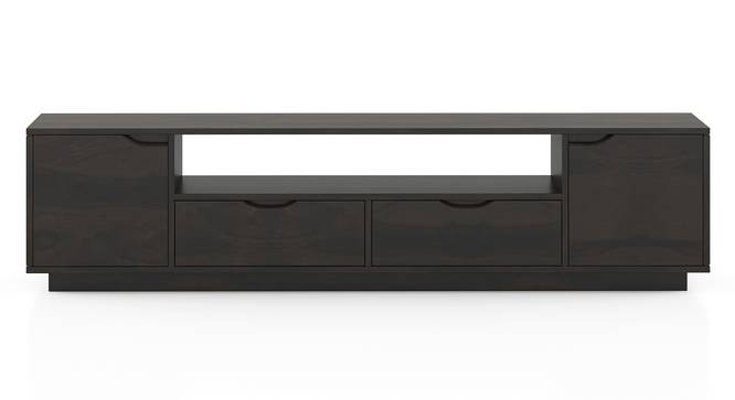 Zephyr Large TV Unit -Finish- American Walnut, (Metal Channel) (American Walnut Finish, 50 Inch Size) by Urban Ladder - - 