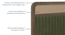 Hanoi Solid Wood Cane Queen Size - Non-storage - Bed In Danish walnut Finish, Fabric - Deep olive (King Bed Size, Danish Walnut Finish) by Urban Ladder - Top Image - 
