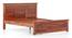 Fidora Solid Wood Non Storage Bed (Queen Bed Size, Honey Finish) by Urban Ladder - Storage Image - 