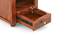 Fidora Solid Wood Bedside Table (Honey Finish) by Urban Ladder - Dimension - 