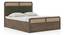 Hanoi Solid Wood Hydraulic storage Bed (Queen Bed Size, Hydraulic Storage Type, Danish Walnut Finish) by Urban Ladder - - 1004269