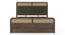 Hanoi Solid Wood Hydraulic storage Bed (Queen Bed Size, Hydraulic Storage Type, Danish Walnut Finish) by Urban Ladder - - 1004271
