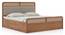 Hanoi Solid Wood Hydraulic storage Bed (King Bed Size, Amber Walnut Finish, Hydraulic Storage Type) by Urban Ladder - - 1004276