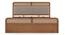 Hanoi Solid Wood Hydraulic storage Bed (King Bed Size, Amber Walnut Finish, Hydraulic Storage Type) by Urban Ladder - - 1004278