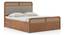 Hanoi Solid Wood Hydraulic storage Bed (Queen Bed Size, Amber Walnut Finish, Hydraulic Storage Type) by Urban Ladder - - 1004283