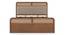 Hanoi Solid Wood Hydraulic storage Bed (Queen Bed Size, Amber Walnut Finish, Hydraulic Storage Type) by Urban Ladder - - 1004285