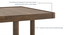 Tetra Square Solid Wood Coffee Table With Seats in Danish Walnut Finish Fabric Olive (Danish Walnut Finish) by Urban Ladder - - 