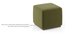 Tetra Square Solid Wood Coffee Table With Seats in Danish Walnut Finish Fabric Olive (Danish Walnut Finish) by Urban Ladder - - 