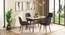 Lunar Alaska Exotic Stone 6 Seater Dining Table In Teak Finish (Teak Finish, Four Seater) by Urban Ladder - - 