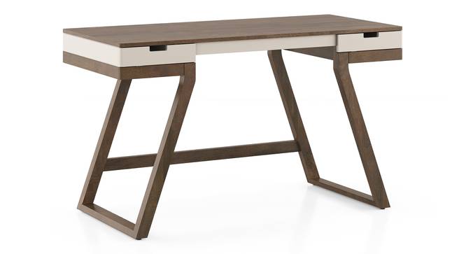 Truman study table -Creamy crust- Finish- Danish Walnut (Danish Walnut Finish) by Urban Ladder - - 