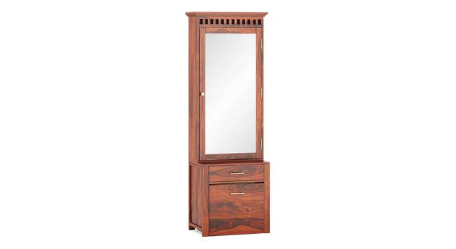 Fidora Dressing Table With Stool (Honey Finish) by Urban Ladder - - 