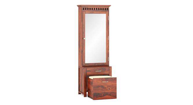 Fidora Dressing Table With Stool (Honey Finish) by Urban Ladder - - 