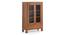 Carnegie Display Cabinet Amber walnut -Metal Channel (Amber Walnut Finish) by Urban Ladder - - 
