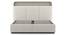 Valeria Upholstered King Bed With hydraulic storage (King Bed Size, Beige Finish, Hydraulic Storage Type) by Urban Ladder - - 