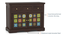 Azul Sideboard Finish Brushed walnut Metal channel (Brushed walnut Finish) by Urban Ladder - - 