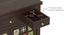 Azul Sideboard Finish Brushed walnut Metal channel (Brushed walnut Finish) by Urban Ladder - - 