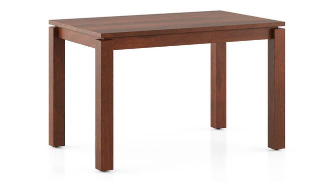 Atlas Solid Wood 4 Seater Dining Table In Honey Finish with Atlas Dining chair Set of 2 Finish  Honey Colour Wheat Brown (HONEY Finish, Baltic Blue, 4 No of Chairs, 4 Table Seating Capacity) by Urban Ladder - - 1004492