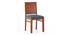 Atlas Solid Wood 4 Seater Dining Table In Honey Finish with Atlas Dining chair Set of 2 Finish  Honey Colour Wheat Brown (HONEY Finish, Baltic Blue, 4 No of Chairs, 4 Table Seating Capacity) by Urban Ladder - - 1004508